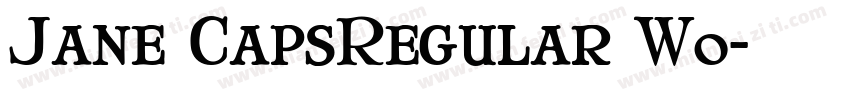 Jane CapsRegular W0字体转换